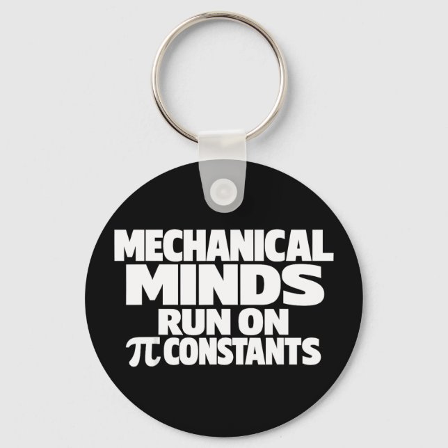 Funny day mechanical engineer march 14 humor Funny Keychain (Front)