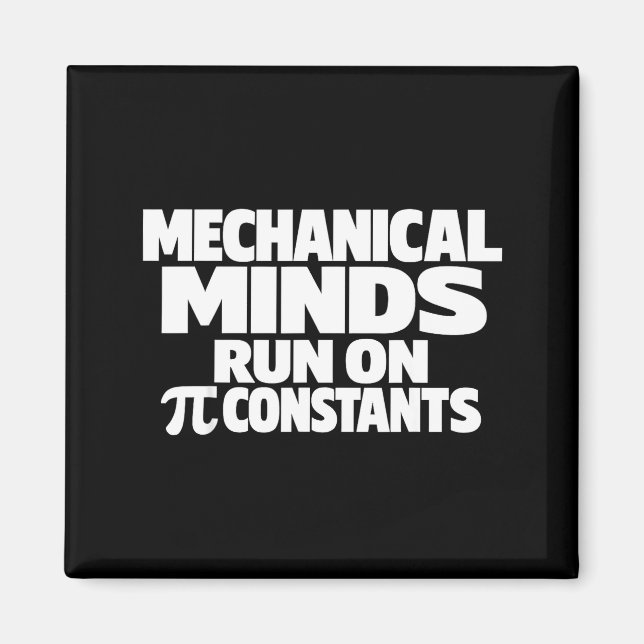 Funny day mechanical engineer march 14 humor Funny Magnet (Front)
