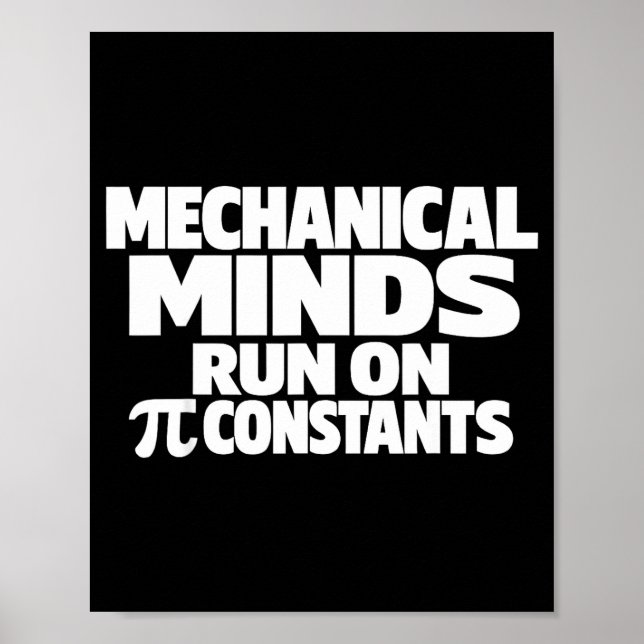 Funny day mechanical engineer march 14 humor Funny Poster (Front)