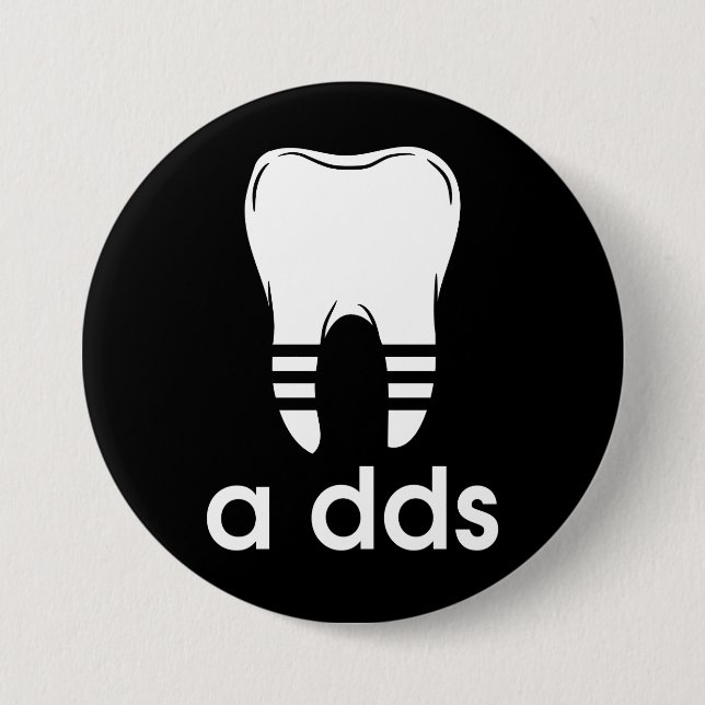 Funny DDS Dentistry Button (Front)