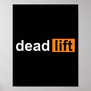 Funny Deadlift Powerlifting Bodybuilding Gym Sport Poster