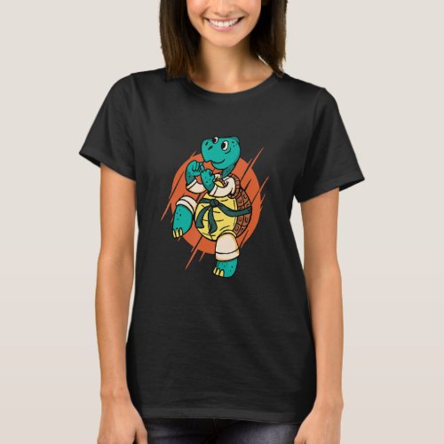 Funny Deadly Karate Turtle Tortoise Combat Sports  T_Shirt
