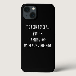 Funny Deaf Asl Hearing Aid Product Deaf Print iPhone 13 Case