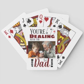 Funny Dealing with the Best Dad One Photo Poker Cards