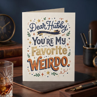 Funny Dear Hubby | Husband's Birthday  Card