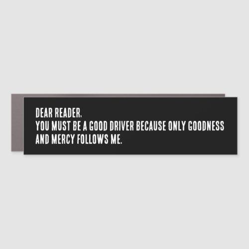 Funny Dear Reader Bumper Sticker Car Magnet