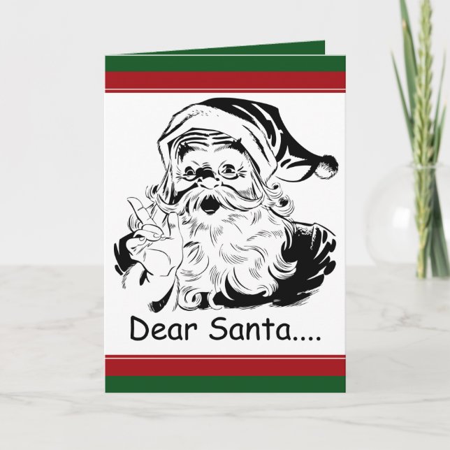Funny Dear Santa....letter from Adult Holiday Card (Front)