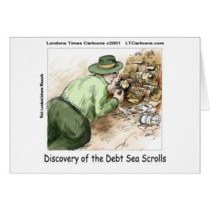 Funny Debt Sea Scrolls Cards