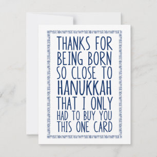 Funny December Birthday and Hanukkah Combined