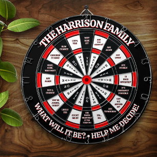 Funny Decision Maker Personalized Dart Board