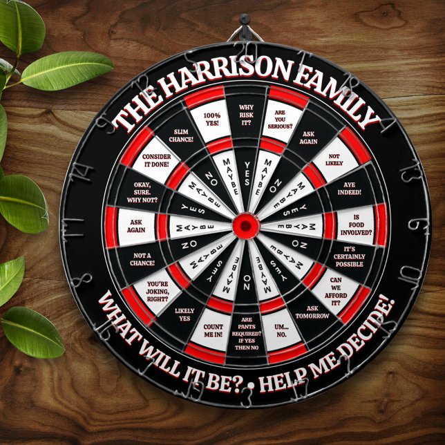 Funny Decision Maker Personalized Dart Board (Creator Uploaded)