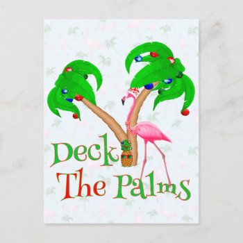 Funny Deck The Palms Postcard by BailOutIsland at Zazzle