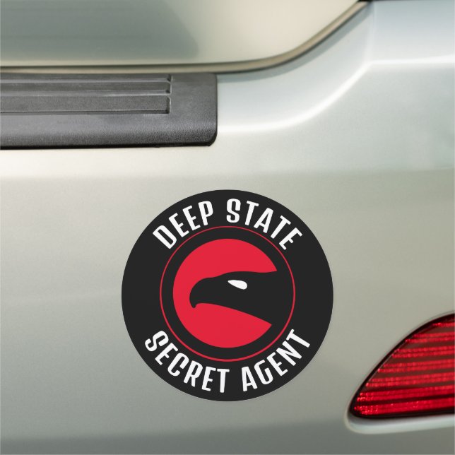 Funny Deep State Secret Agent Car Magnet (In Situ)