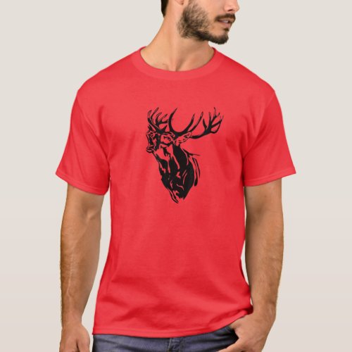 Funny Deer Hunter Hunting Antlers T_Shirt