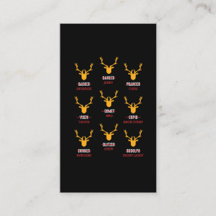 Funny Deer - Hunters All of Santa's Reindeer Business Card