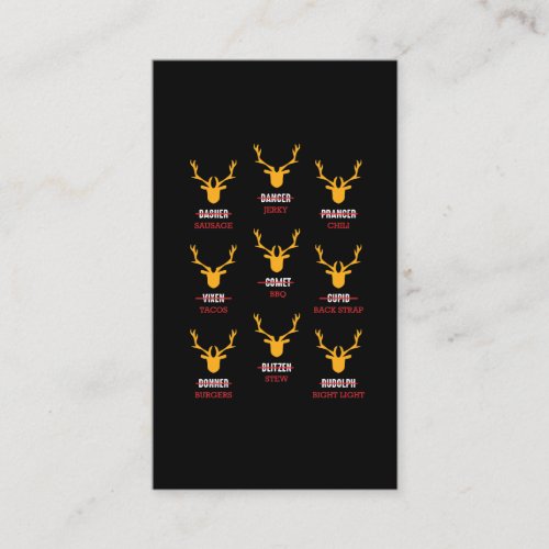 Funny Deer _ Hunters All of Santas Reindeer Business Card