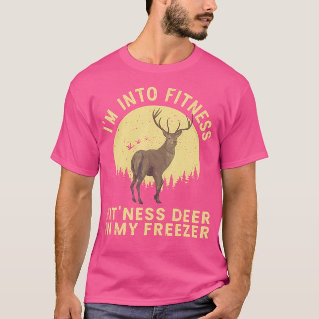Funny Deer Hunting Art For Wildlife Hunter Hunting T-Shirt (Front)
