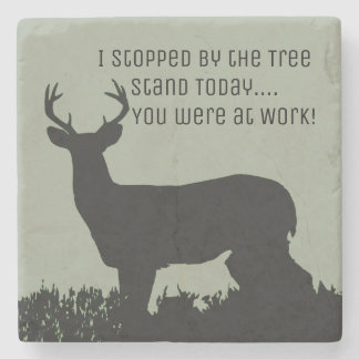 Funny Deer Hunting Bar Stone Coasters