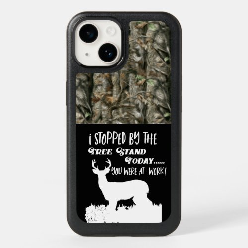 Funny Deer Hunting Camouflage Quote Mens OtterBox iPhone 14 Case
