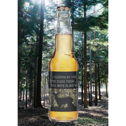 Funny Deer Hunting Camp Beer Labels