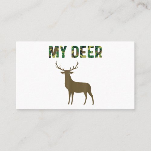 Funny Deer Hunting Gifts For Men I Love My Redneck Business Card