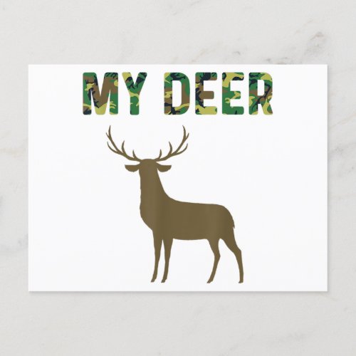 Funny Deer Hunting Gifts For Men I Love My Redneck Invitation Postcard