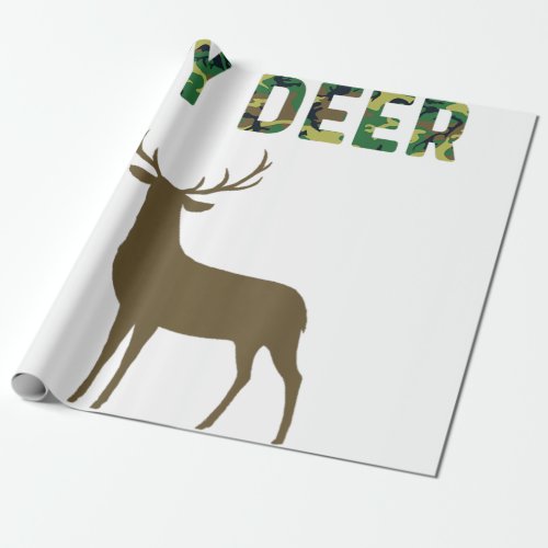 Funny Deer Hunting Gifts For Men I Love My Redneck Wrapping Paper