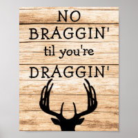 Funny Deer Hunting Hunter Poster