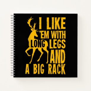 Funny Deer Hunting Quote for Hunters Notebook