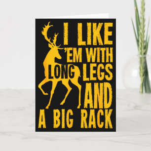 Funny Deer Hunting Quote Gift For Hunters Card