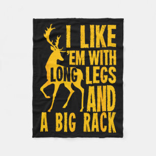 Funny Deer Hunting Quote Gift For Hunters Fleece Blanket