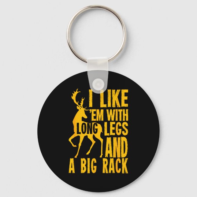 Funny Deer Hunting Quote Gift For Hunters  Keychain (Front)