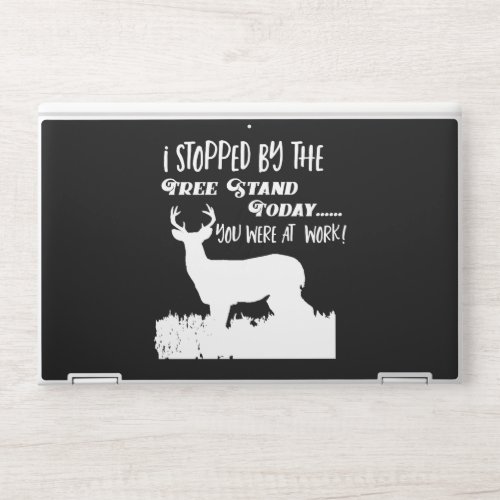 Funny Deer Hunting Tree stand Hobby HP Laptop Skin