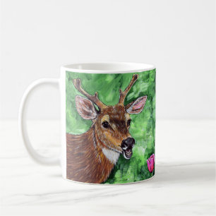 Funny Deer Painting Coffee Mug