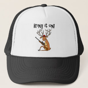 Funny Deer Hunting Hats & Caps
