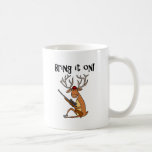 Funny Deer With Hunting Rifle And Cap Coffee Mug at Zazzle