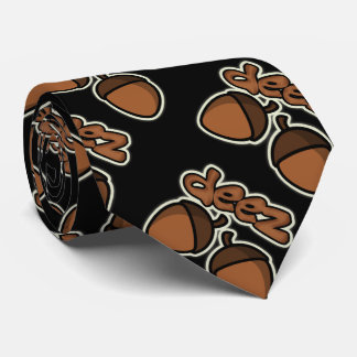 Funny Deez Nuts on black Tie