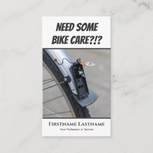 Funny defect back light for Bicycle Repair Shops Business Card