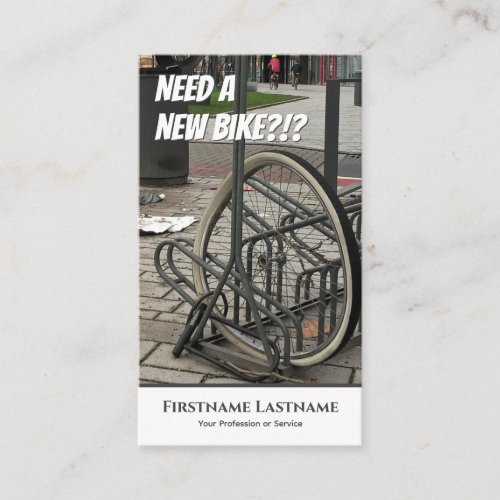 Funny defect bike for Bicycle Repair Shops Business Card