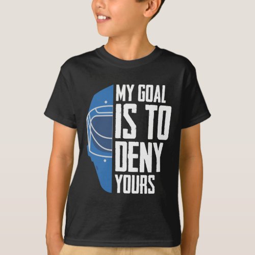 Funny Defense Goalie Ice Hockey Goalkeeper T_Shirt