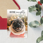 Funny Define Naughty Dog Pet photo Christmas