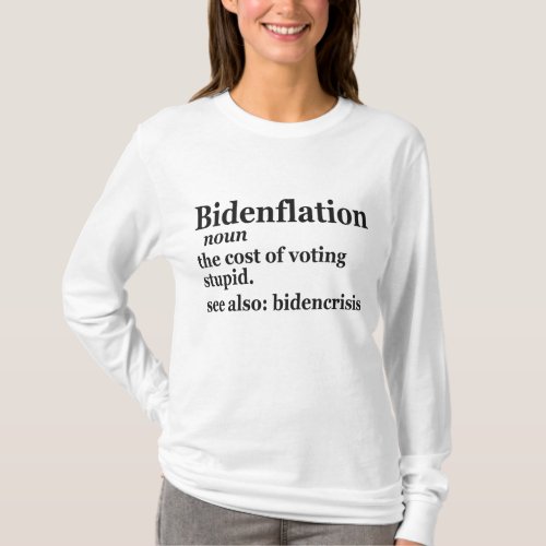 Funny Definition BidenFlation Politics American T_Shirt