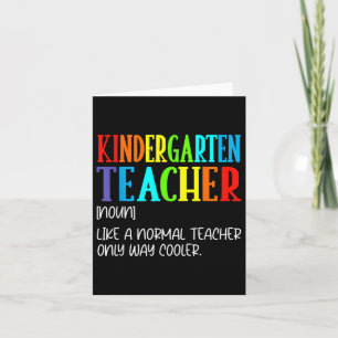 Funny Definition For Kindergarten Teacher Back To Card