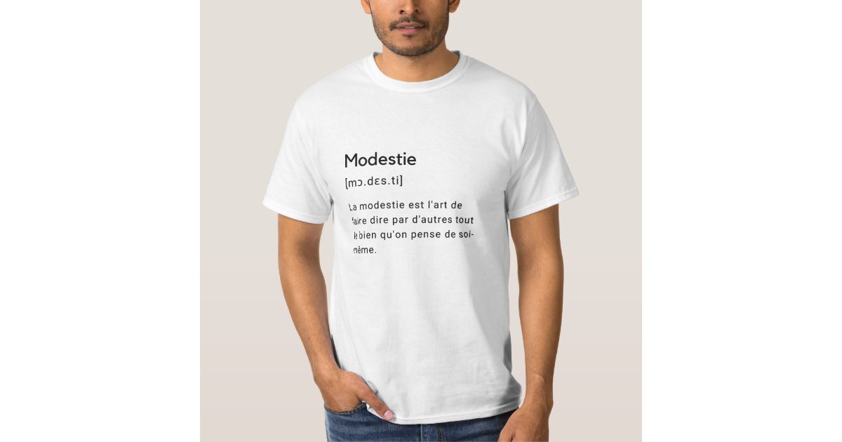 definition of the word modesty. T-Shirt