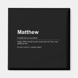 Funny Definition Quote For The Name Matthew _ Magnet