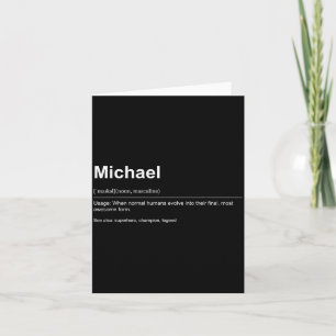 Funny Definition Quote For The Name Michael _  Card