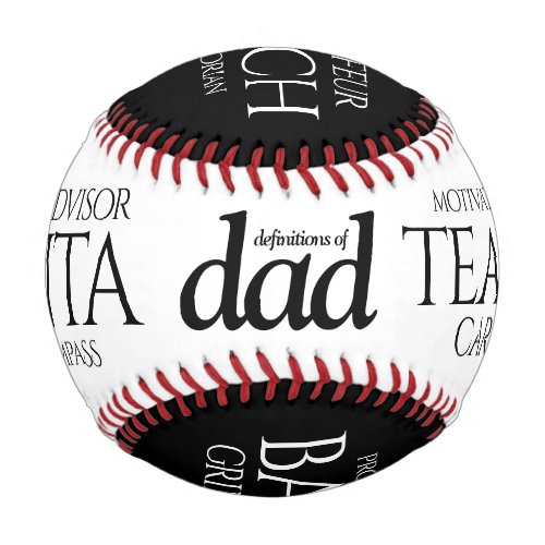 Funny Definitions of Dad Job Career Tag Cloud Baseball