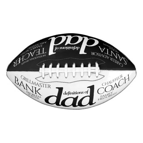 Funny Definitions of Dad Job Career Tag Cloud Football