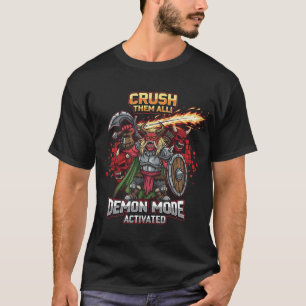Funny Demon Mode Activated Gaming Shirt RPG Fant