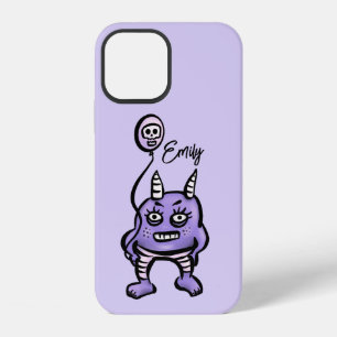 Funny Demon Purple Cute Whimsigoth Name iPhone 12 Case